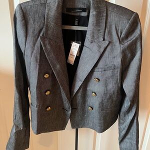 White House Black Market Charcoal Blazer